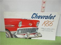 1956 CHEVROLET CAR DEALERSHIP BROCHURE