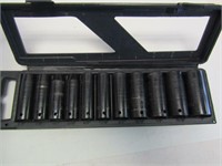 12 Pc Used 1/2in Impact Sockets