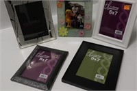 LOT OF 5 ASSORTED PICTURE FRAMES