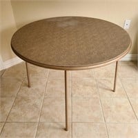 Vintage Round Cosco Folding Table