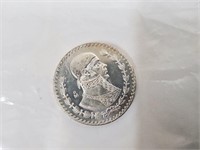 1958 Mexican Silver Dollar