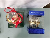 Wallace Millennium 2000 & Crystal Ornaments