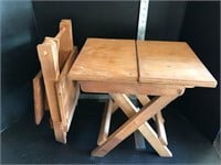 Wood stools - Vintage