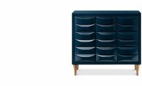 Madison Park Rubrix 3-Drawer Chest in Navy