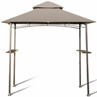 8' X 5' Outdoor Barbecue Grill Gazebo w/4pc lights