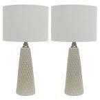 Jameson 26.5 in. Ivory Table Lamp Set Of 2