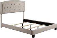 Alton Gabriel Linen Upholstery Platform Bed Queen