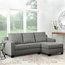 Bailey Fabric Sectional, Grey By Abbyson Living