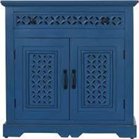 Decker 32" Console Table in Distressed Blue