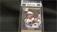 Ray Floyd autographed golf card