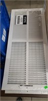 HVAC 5 Premium flat stamp grille white 24"x 10"
