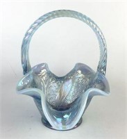 Fenton Opalescent Basket