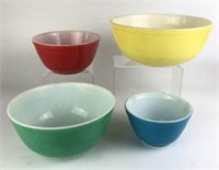 Vintage Pyrex Primary Colors Nesting Bowls