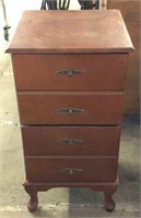 Wooden 2 Drawer File Cabinet with Queen Anne Legs