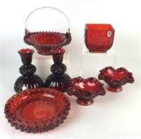 Amberina & Red Glassware - Includes Fenton,