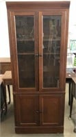 Lighted Display Cabinet with 4 Shelves