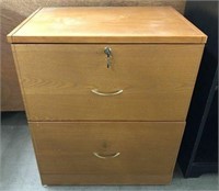 2 Drawer Lateral File Cabinet with Key