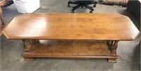 Ethan Allen Coffee Table with Lower Shelf