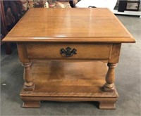 Ethan Allen One Drawer Side Table with