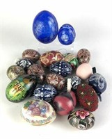 Faberge, Cloisonné' & Assorted Decorative Eggs