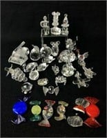 Selection of Crystal & Glass Figurines