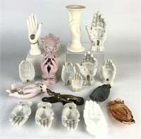 Assortment of Hand Figurines & Paper Clip