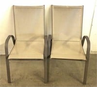 Metal Patio Chairs with Mesh Seats