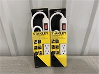 2 Stanley 6 Outlet Power Strips
