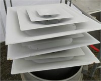 3 metal ceiling vents 24"x24" 8" duct