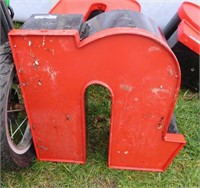 red signage letter n 13.5"