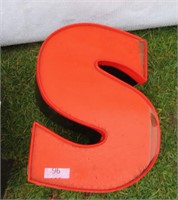 red signage letter s 13.5"