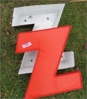 red signage letter z 13.5"