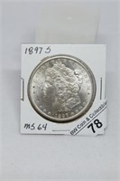 1897-s Morgan Dollar MS64