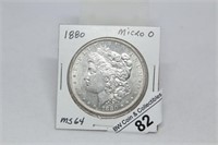 1880 Micro o Morgan Dollar MS64