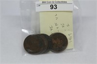 (5) Canadian 1 Cents - Very Nice Coins!