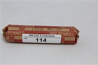 1958 Roll Wheat Cents AU-XF