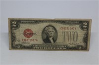 1928 Red Seal $2 bill