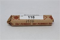 1956 Roll Wheat Cents