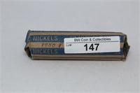 1950-p Roll of Nickels