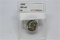 1950 Nickel MS63