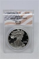 1997-p Proof Silver Eagle PF70