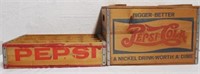 2 Pepsi wooden crates