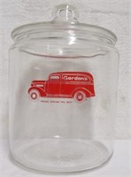 glass Gordon"s display counter jar