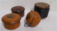 Lot of 3 Thread Boxes and a Spool of Thread