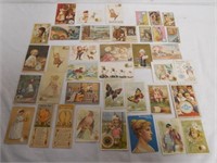 Lot of 30+ Thread Trade Cards
