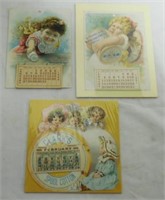 Lot of 3 Clarks Calendars 1889/1891/1896
