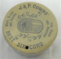 J. & P. Combs Pottery Thread Dispenser Lid (?)