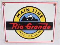Metal Rio Grande advertising sign reproduction