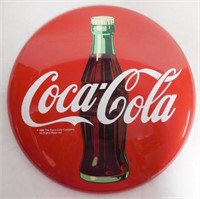 Coke button sign reproduction