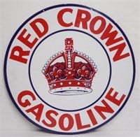 Red Crown Gas Sign two sided